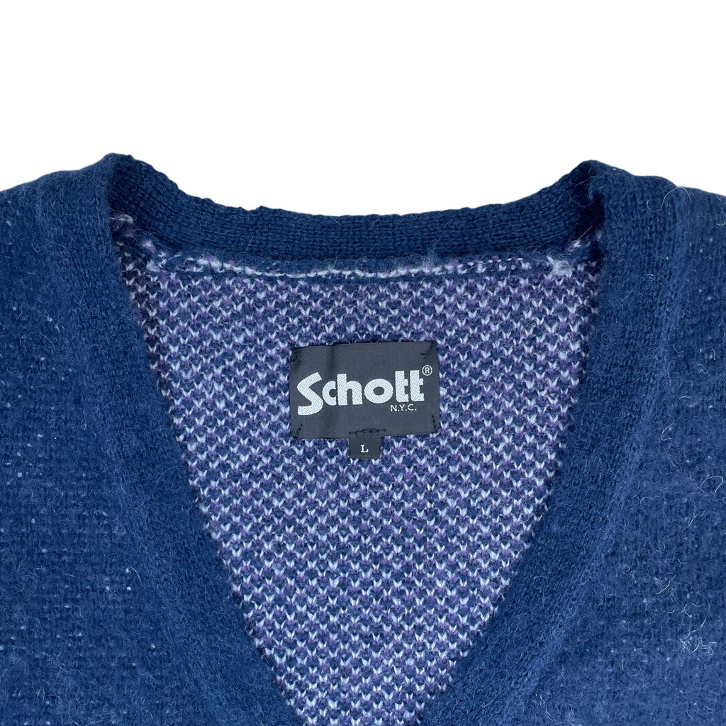 Schott N.Y.C Flame Knit Cardigan Multi (Size L)