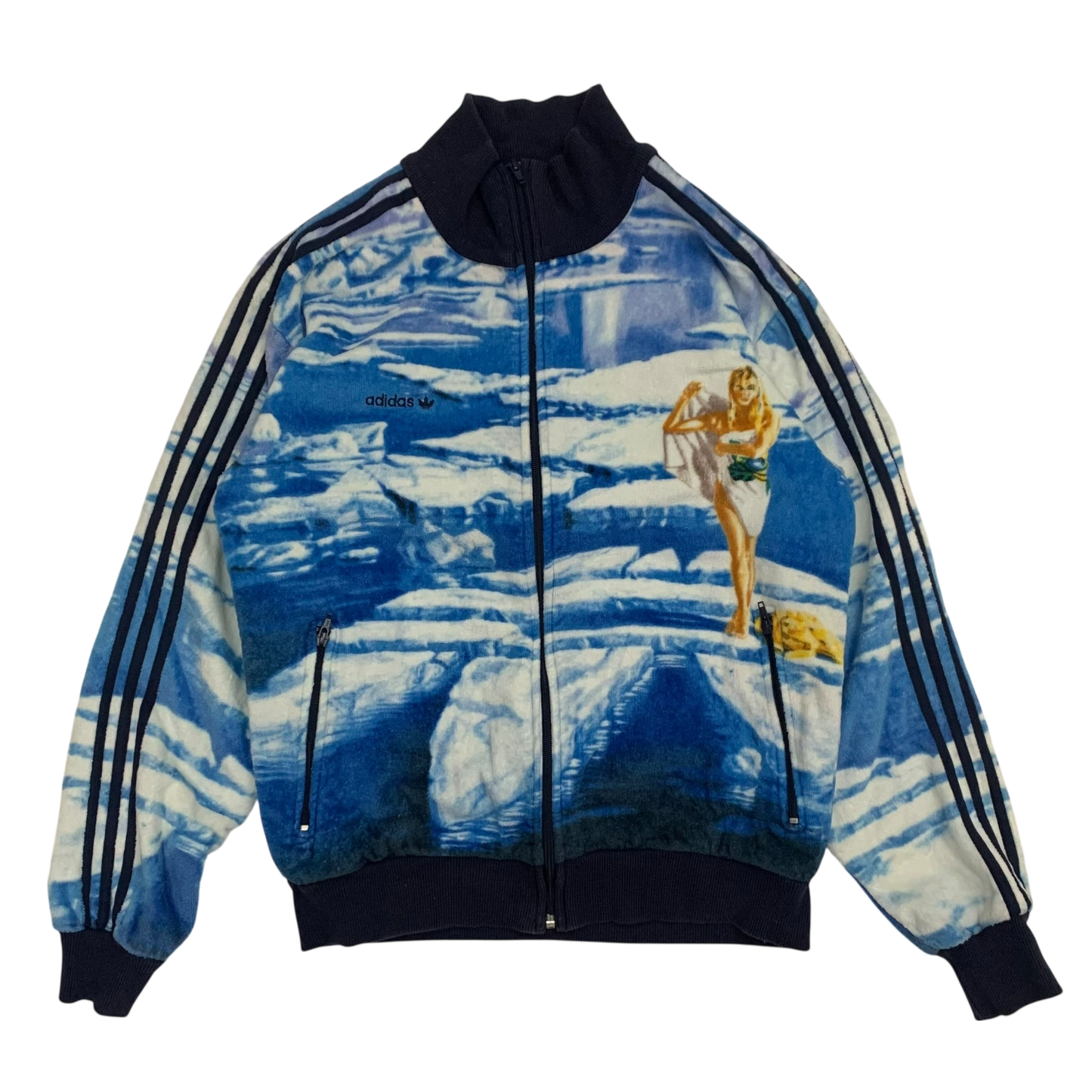 Adidas Vintage ‘Calendar Girls December ‘83’ Track Jacket Blue (Fits M)