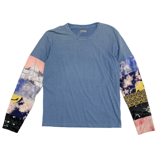 Kapital 18.5 Jersey Hippie Long Sleeve T-Shirt Blue