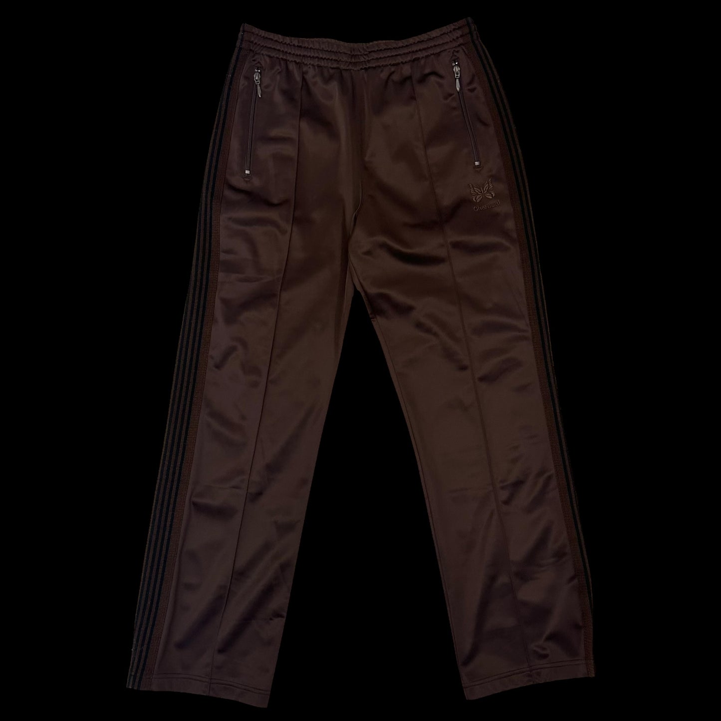 Needles x Charcoal Tokyo Poly Smooth Track Pants Brown (Size M)