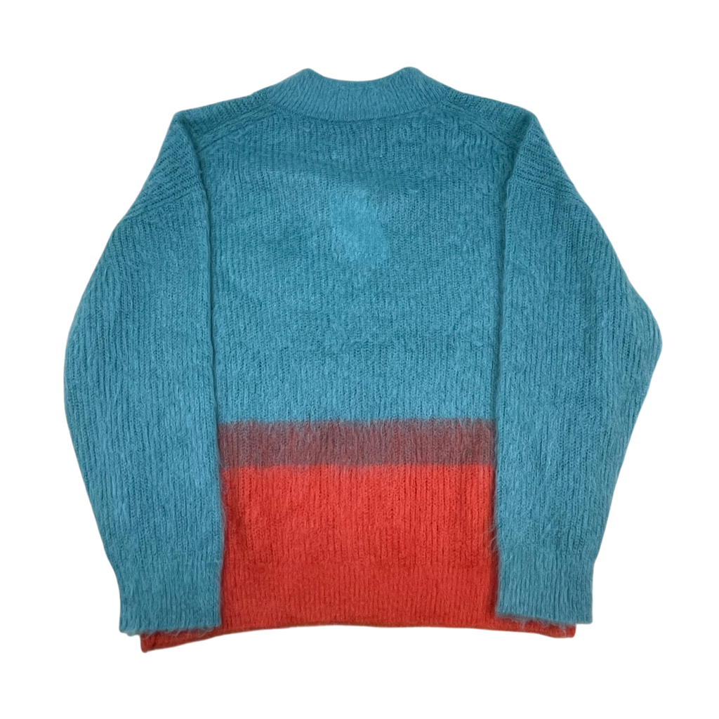 Maison Special Colour Block Knit Jumper Blue/Orange (Size 1)
