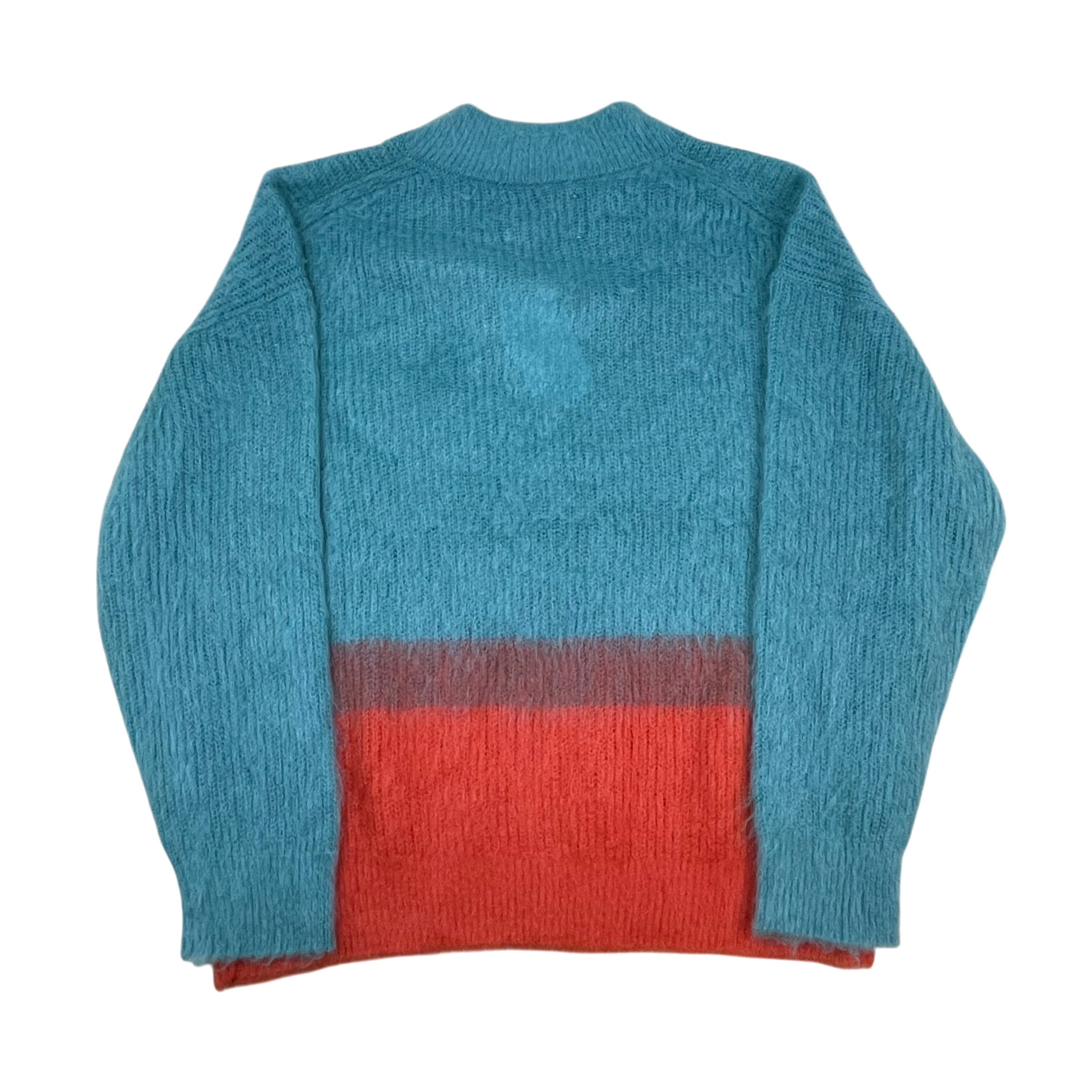 Maison Special Colour Block Knit Jumper Blue/Orange (Size 1)