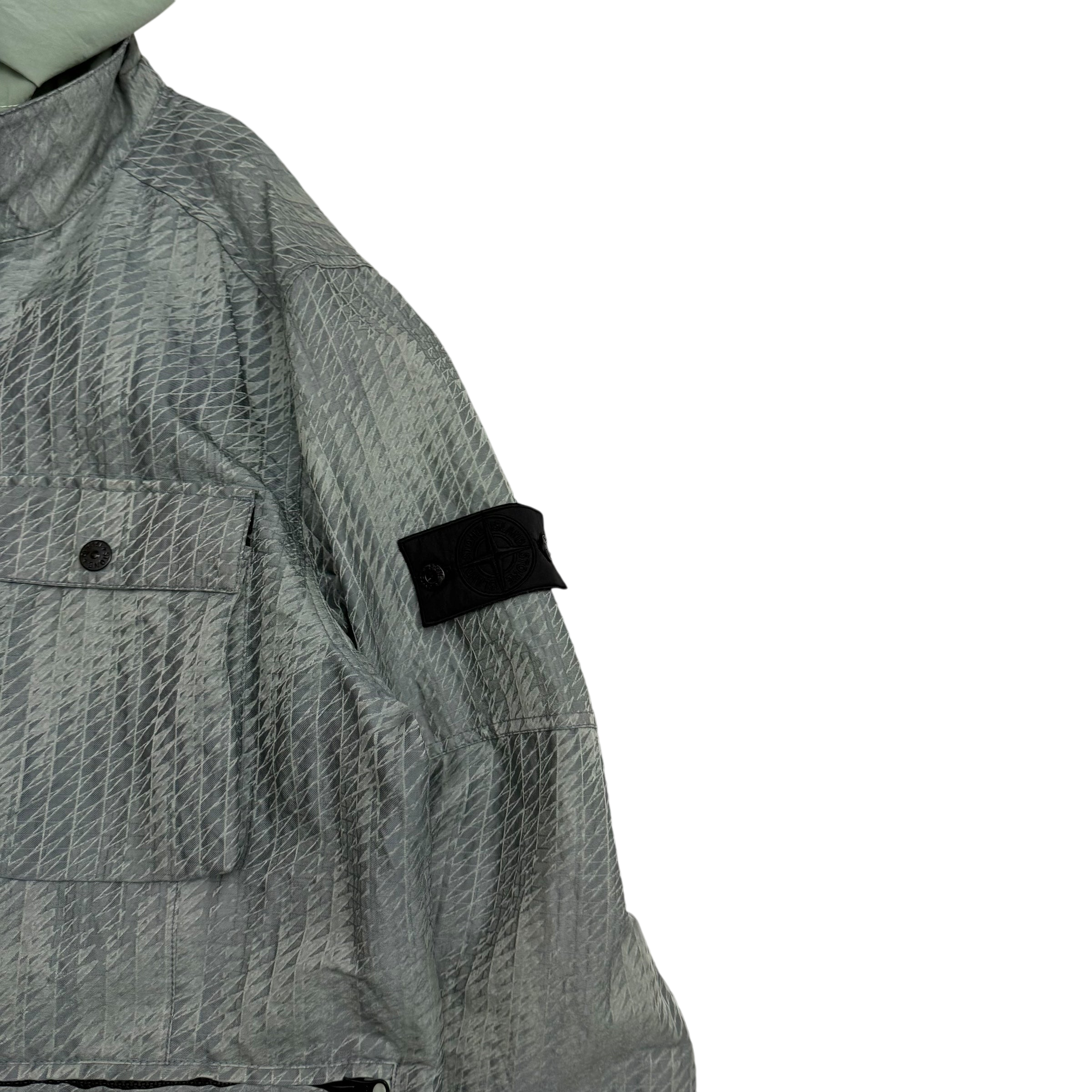 Stone Island Shadow Project SS 2016 Jacquard Nylon Jacket Grey / Green (Size L)