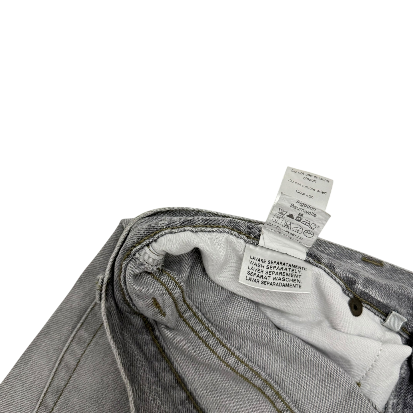 Kenzo Paris Easy Cut Patchwork Washed Jeans (Size 34”)