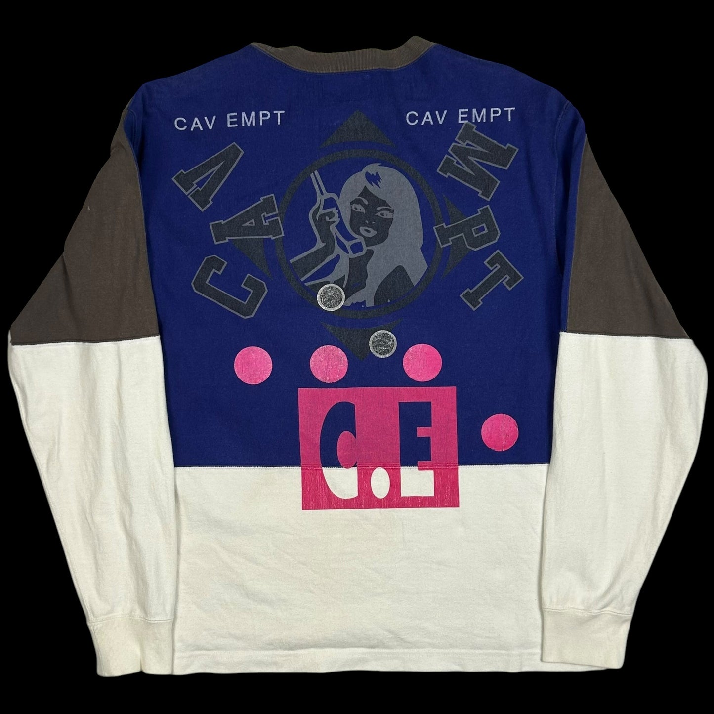 Cav Empt Colour Block Graphic Sweater (Fits S/M)