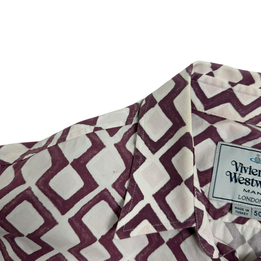 Vivienne Westwood Man Art Printed Button Up Shirt (Fits M-L)