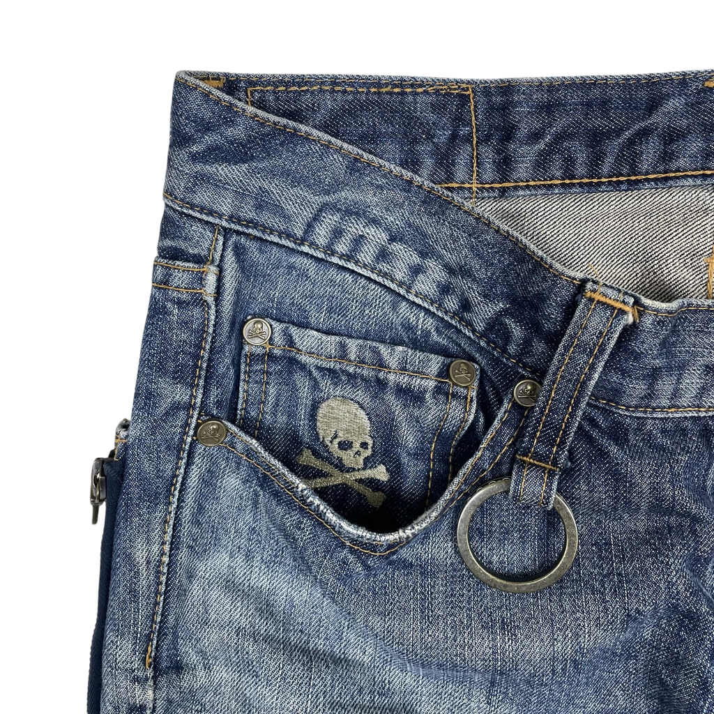 Mastermind MMJ 2009 Ace High Distressed Denim Jeans (Size XS)