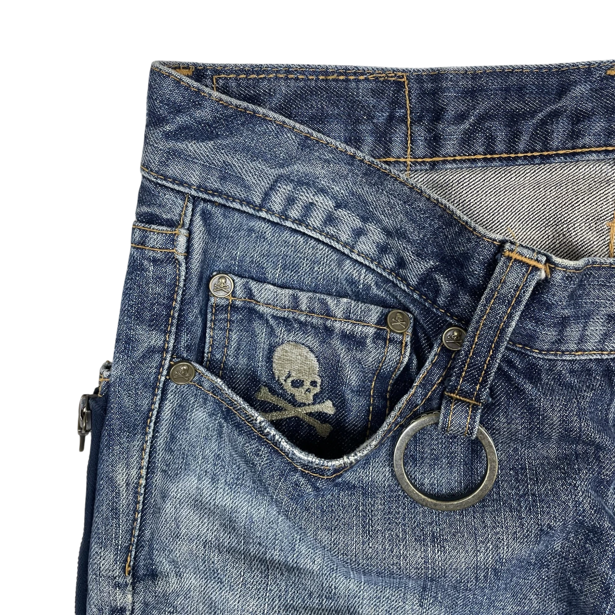 Mastermind MMJ 2009 Ace High Distressed Denim Jeans (Size XS)