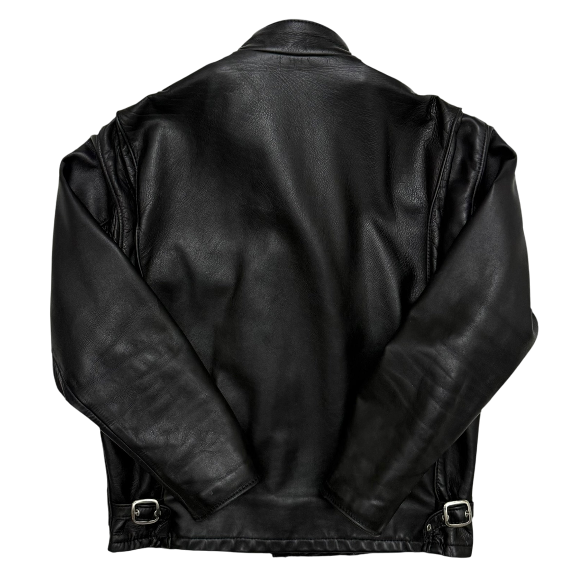 Schott 641 Horsehide Cafe Racer Jacket Black (Fits M-L)