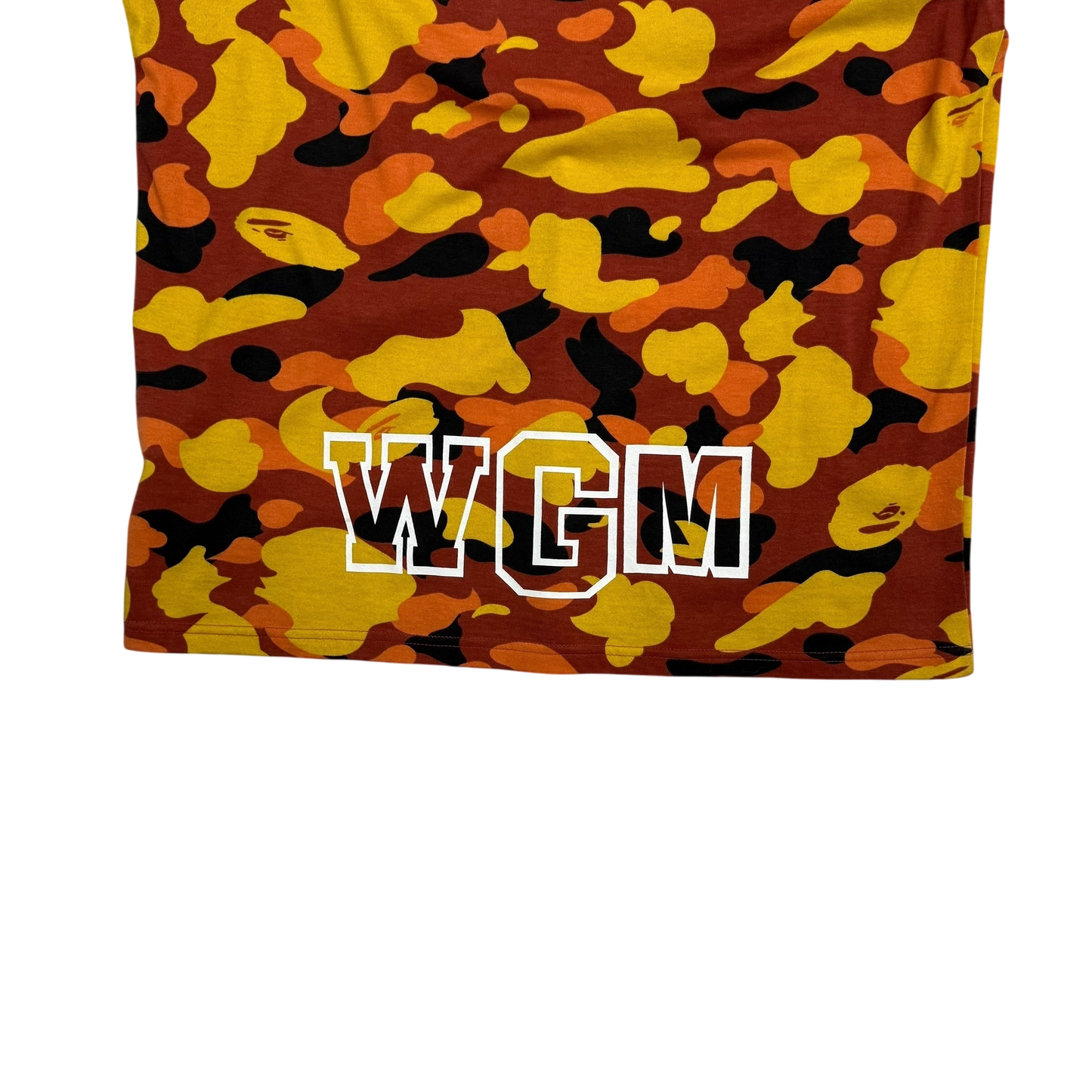 BAPE (A Bathing Ape) 1st Camo Shark T-shirt Orange (Fits M-L)