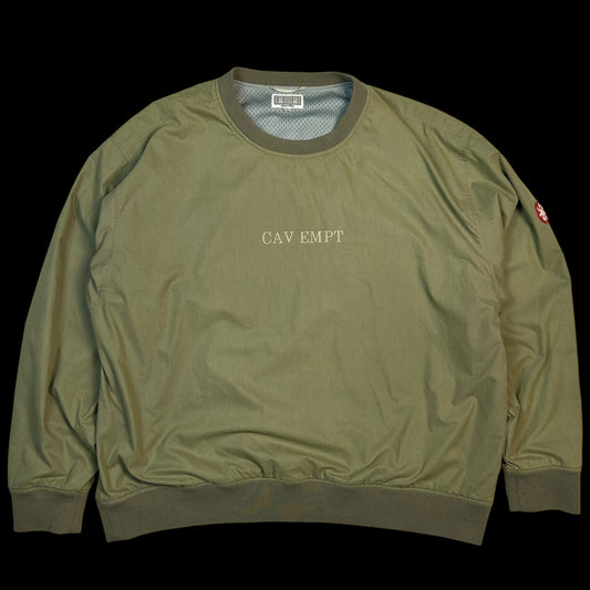 Cav Empt Spell Out Nylon Shell Pullover Green (Size XL)