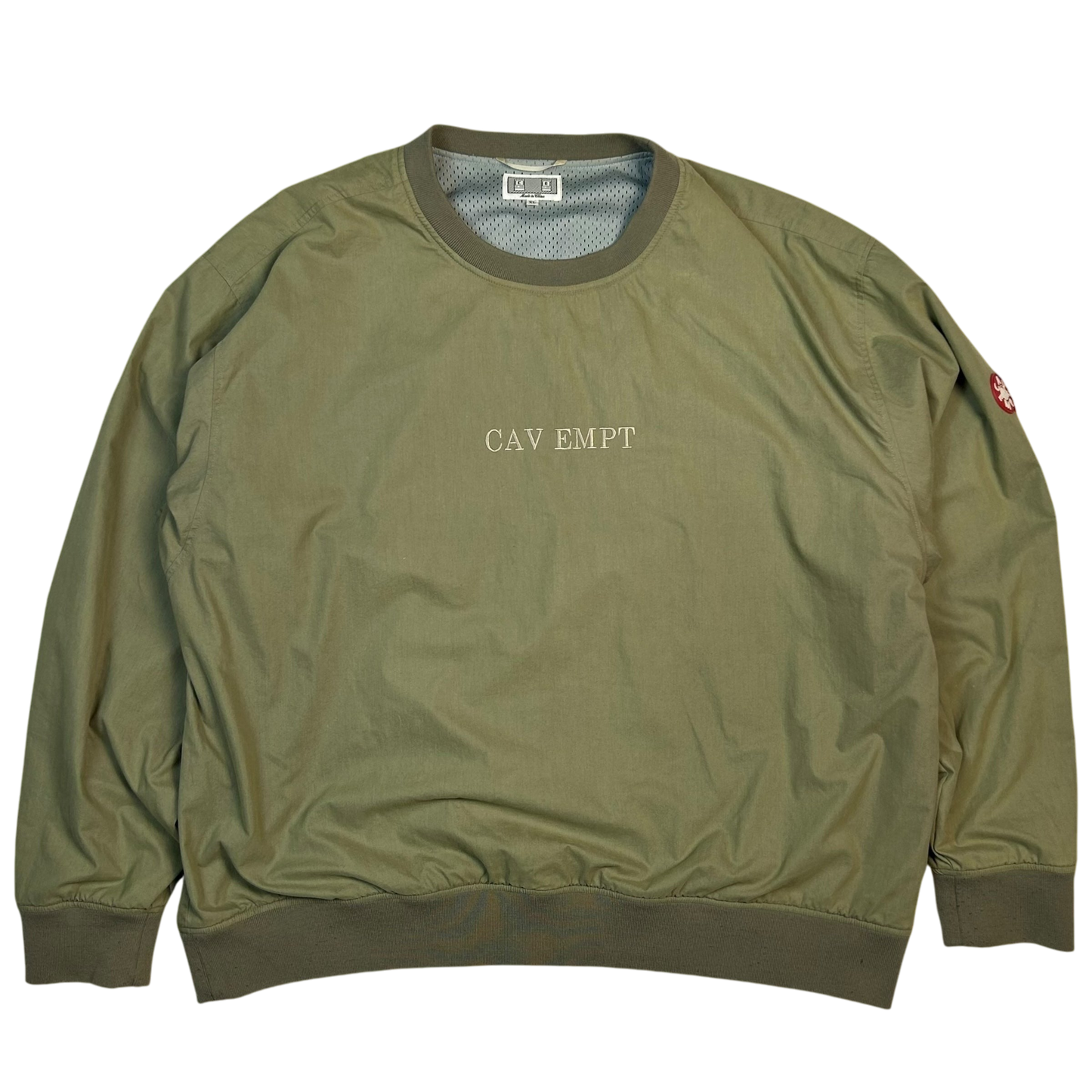 Cav Empt Spell Out Nylon Shell Pullover Green (Size XL)
