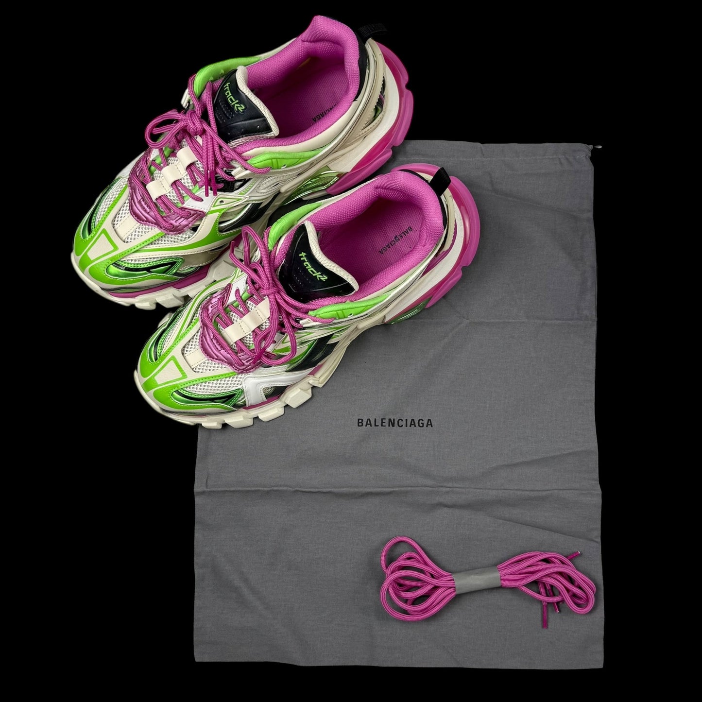Balenciaga 2021 Track.2 Trainer Pink / Green (US11/UK10/EU44)