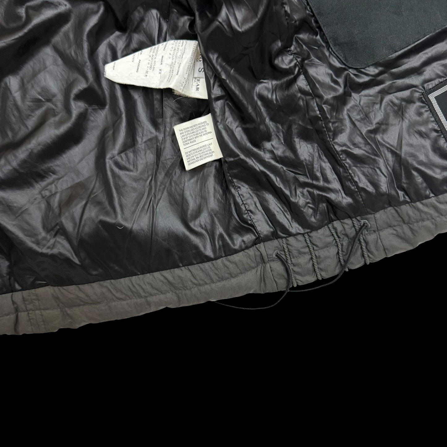 Stone Island AW 2009 Opaque Nylon Tela Down Gilet Brown (Size S)