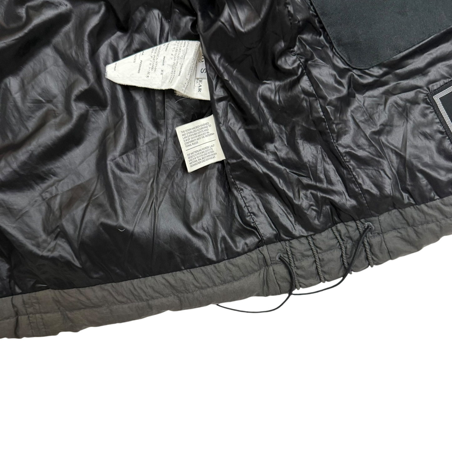 Stone Island AW 2009 Opaque Nylon Tela Down Gilet Brown (Size S)