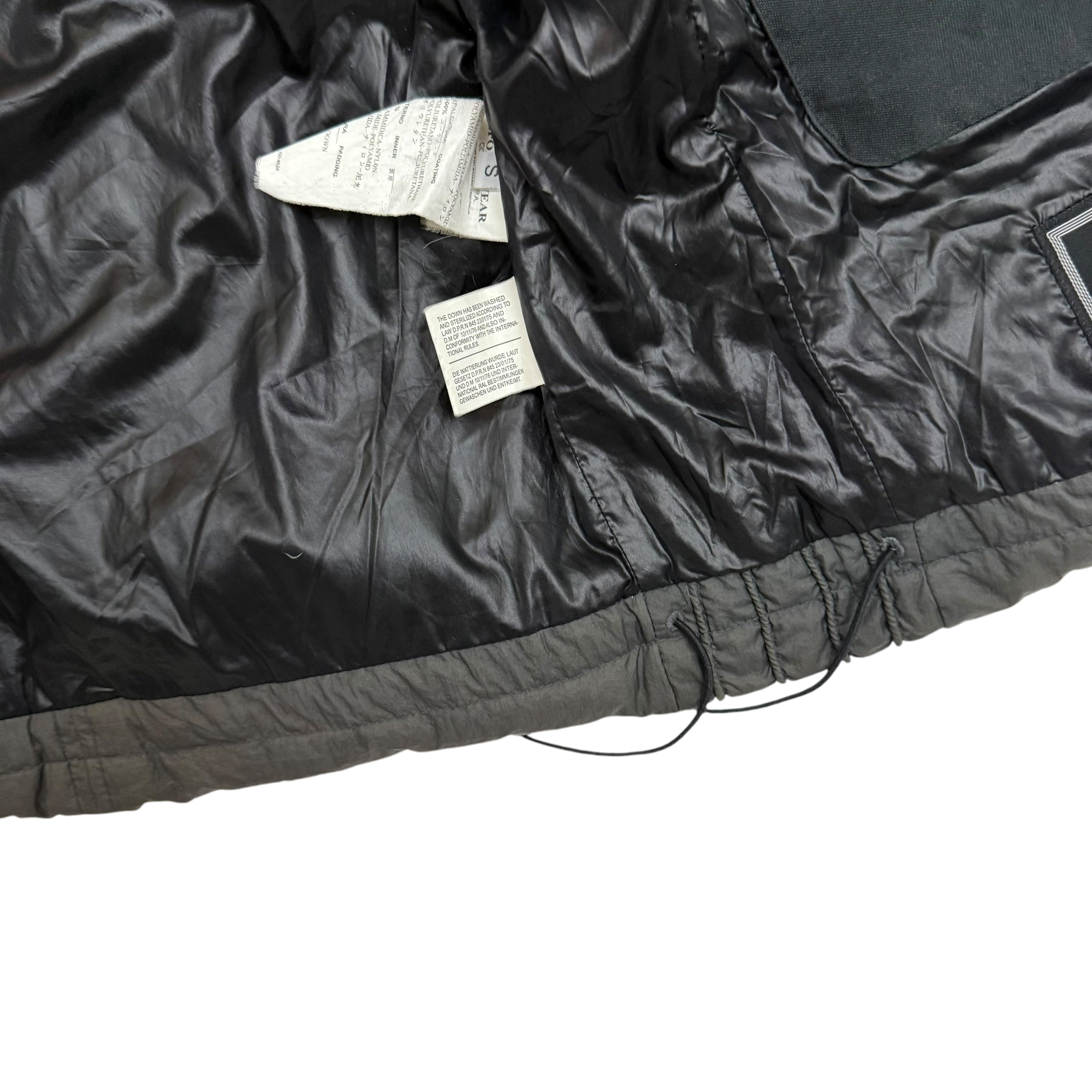 Stone Island AW 2009 Opaque Nylon Tela Down Gilet Brown (Size S)