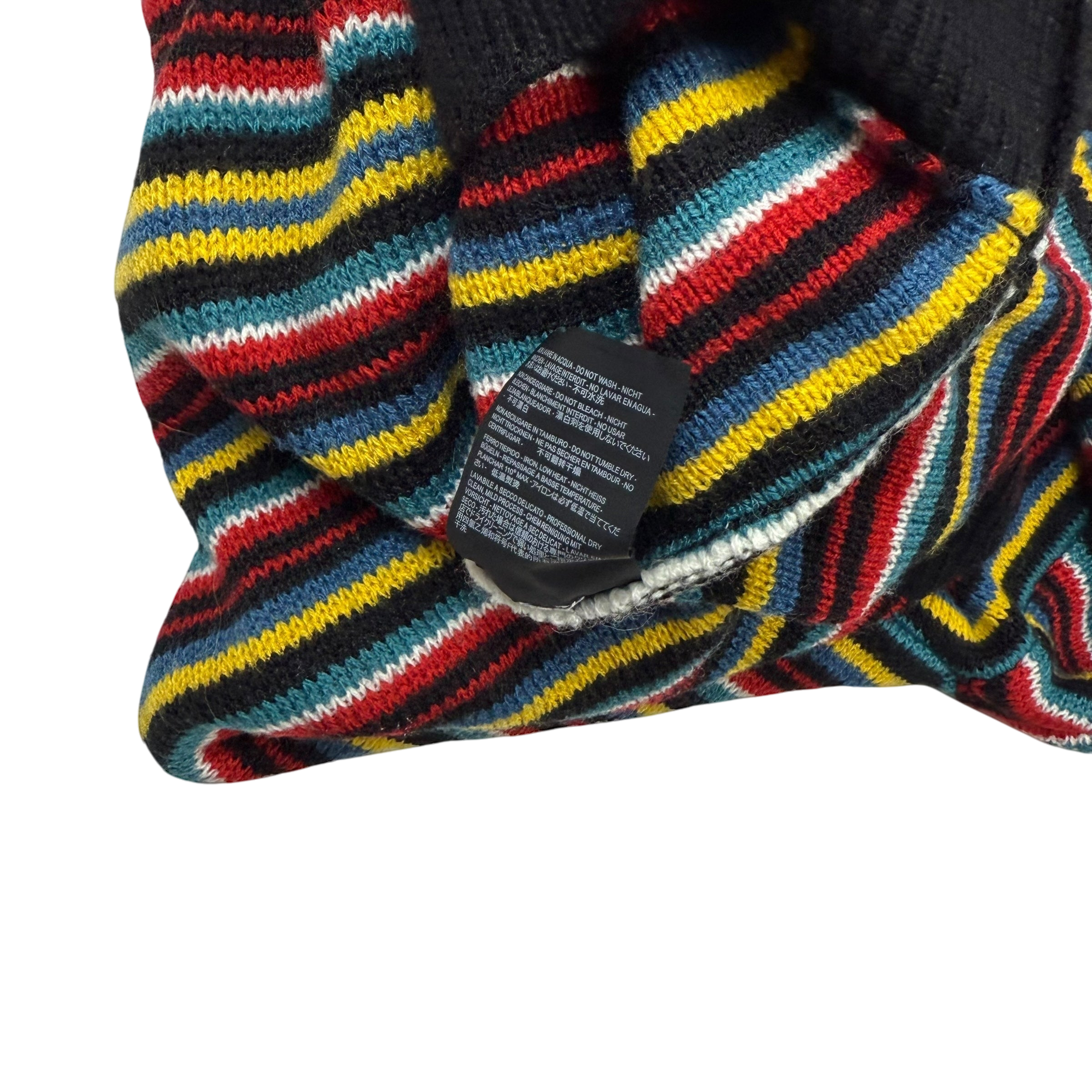 Balenciaga AW18 Oversized Distressed Striped Sweatshirt Multicolour (fits up to XL)