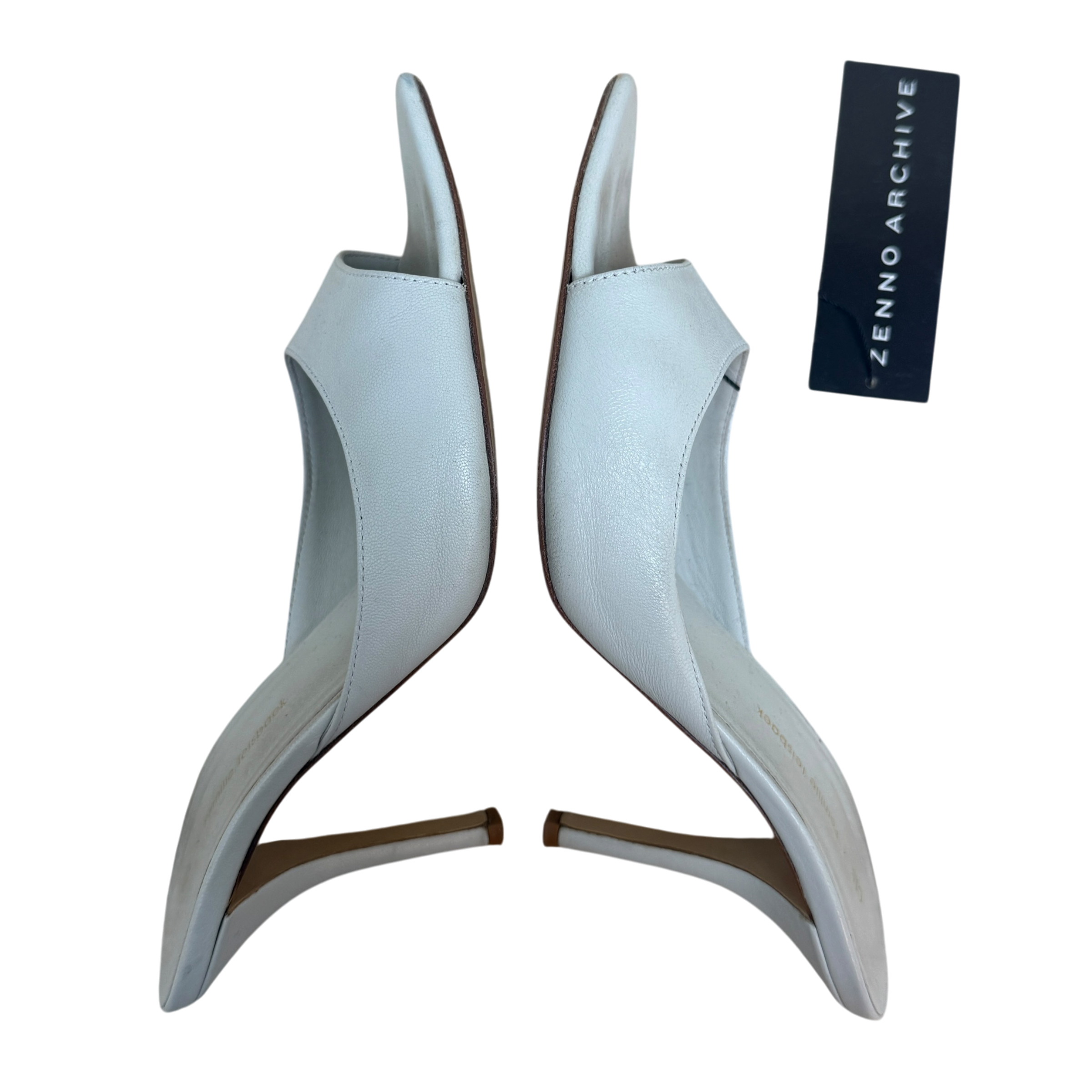 Gia X Pernille Teisbaek Perni 04 Leather Heels Shell (Size EU37.5)
