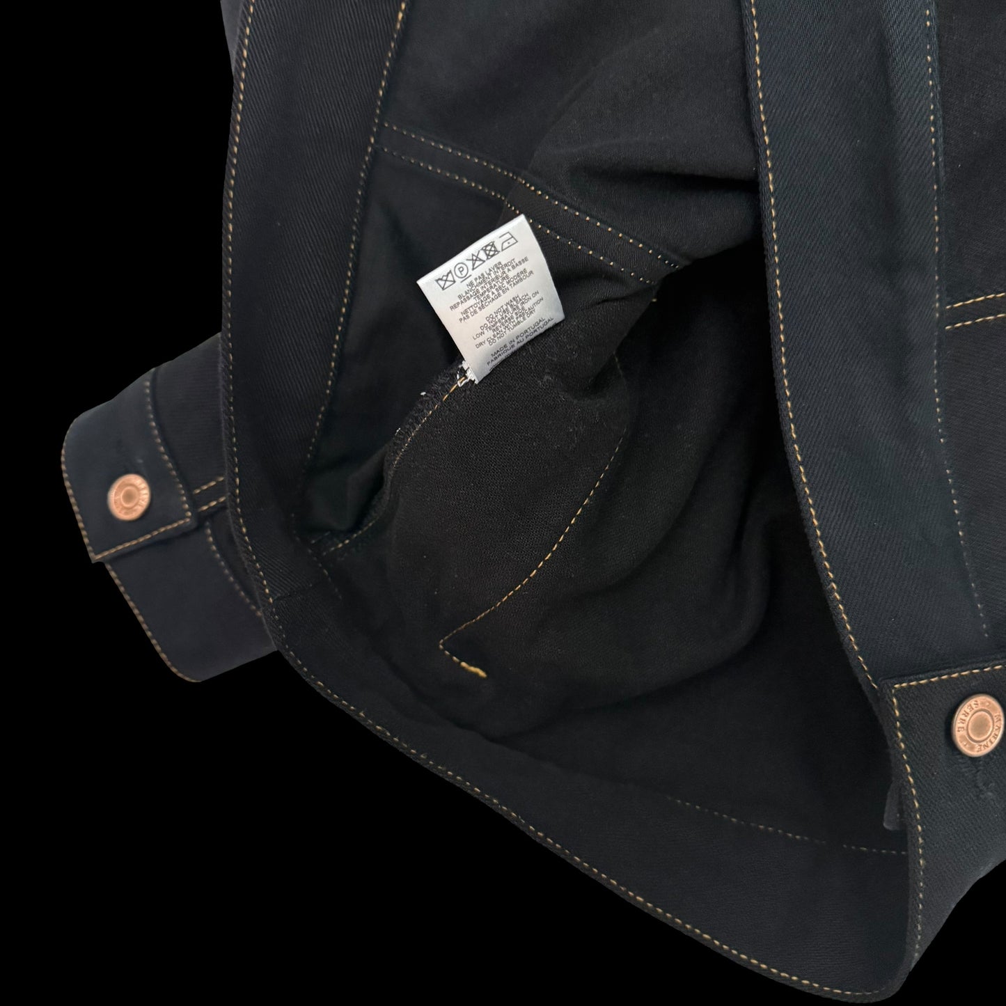 Marine Serre FW22 Crescent Moon Denim Jacket Black (Fits L)