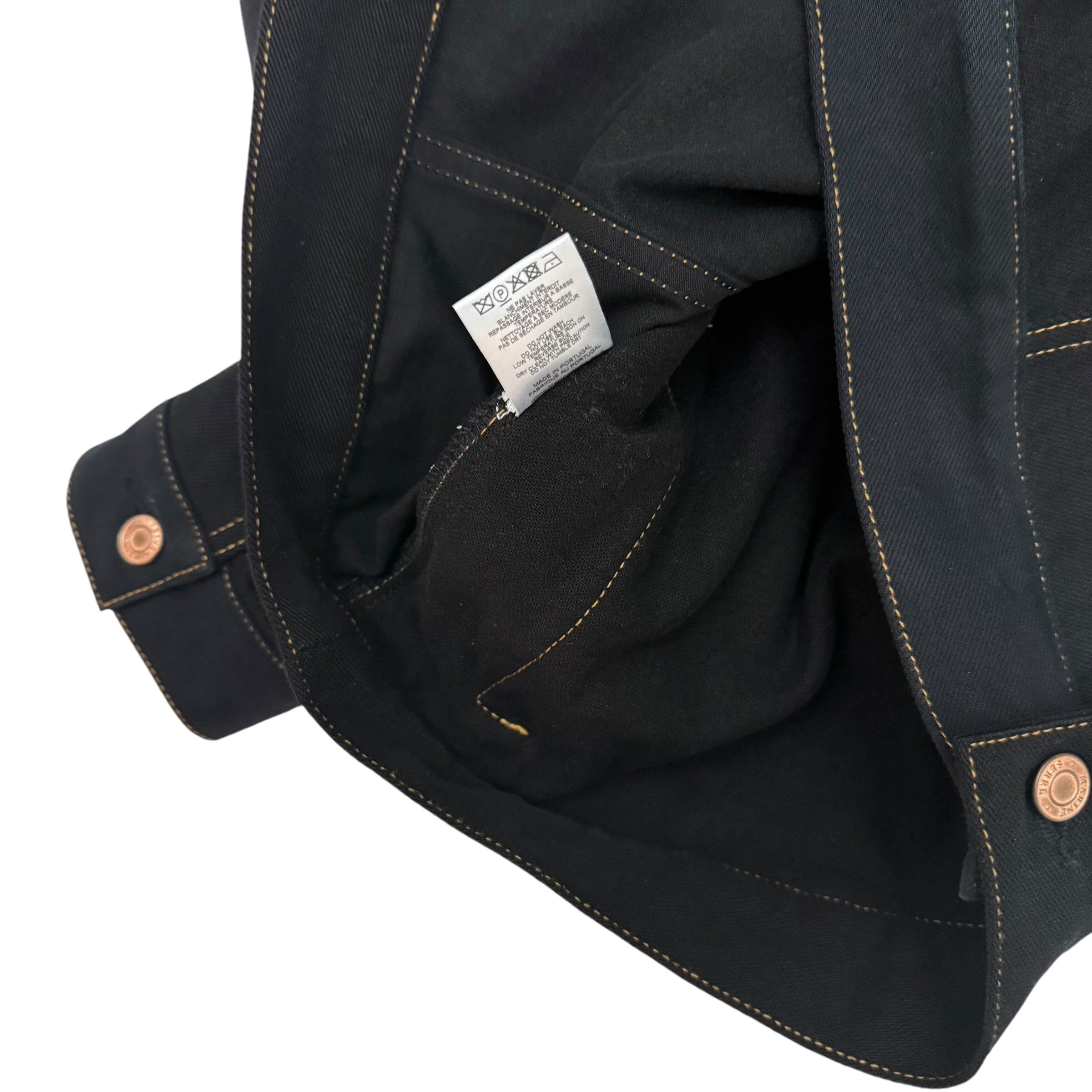 Marine Serre FW22 Crescent Moon Denim Jacket Black (Fits L)