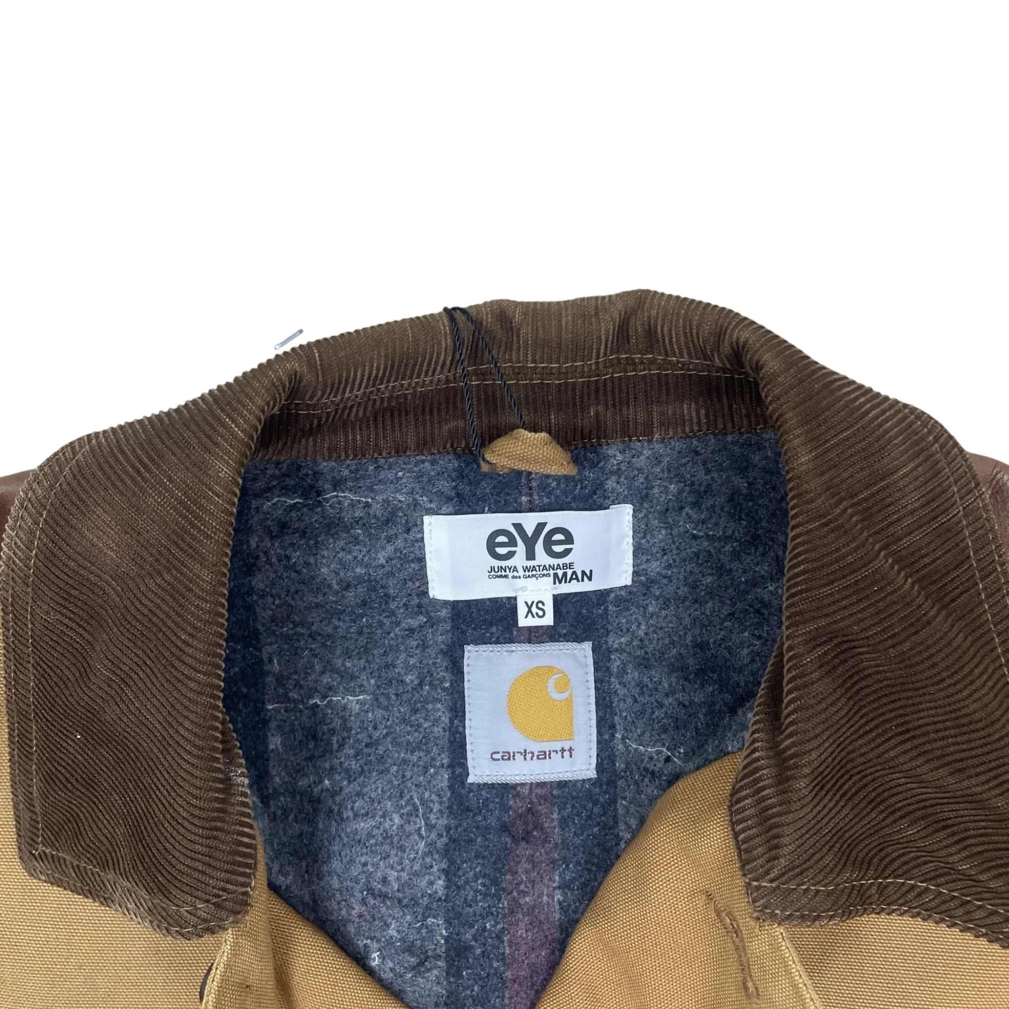Carhartt x Junya Watanabe Patchwork Lined Chore Jacket Beige/Brown (Size XS)