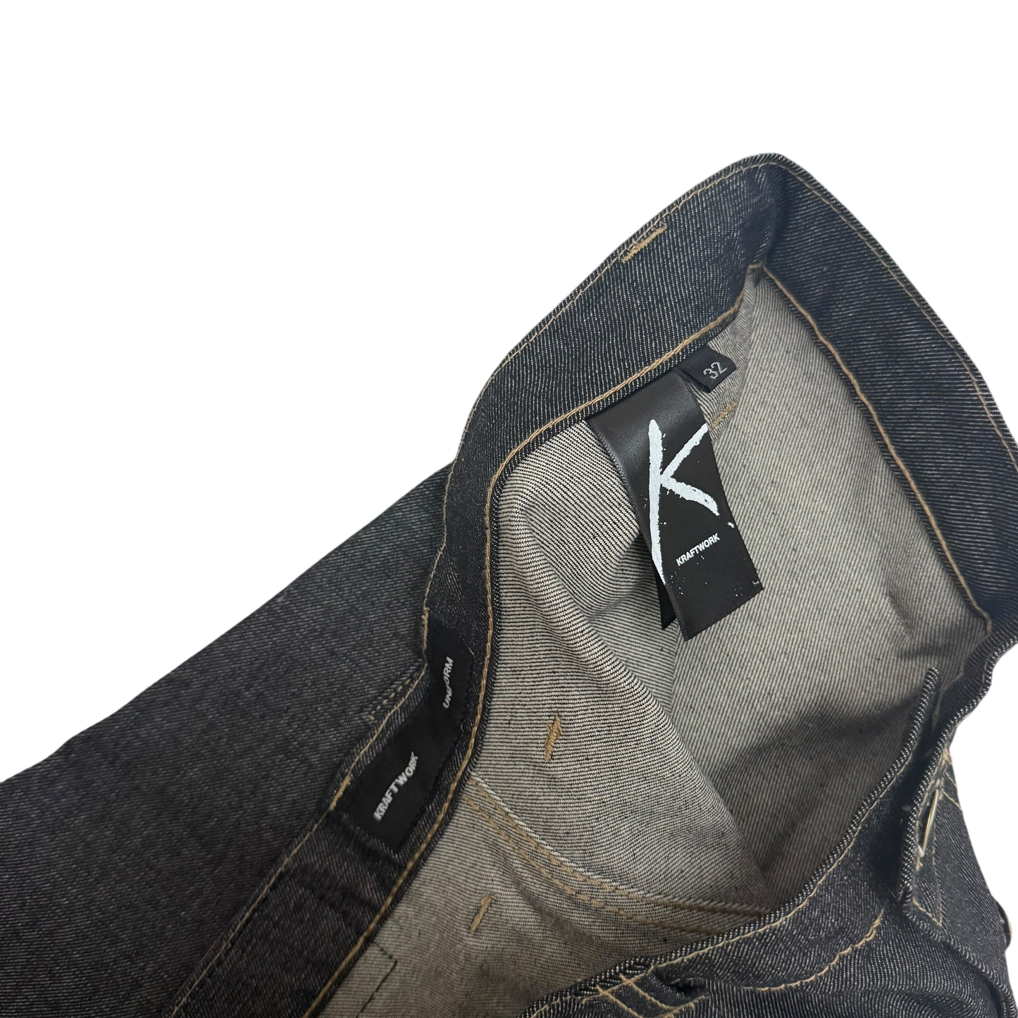 Kraftwork SS 2025 Uniform Pleated Denim Jeans (Fits 34”)