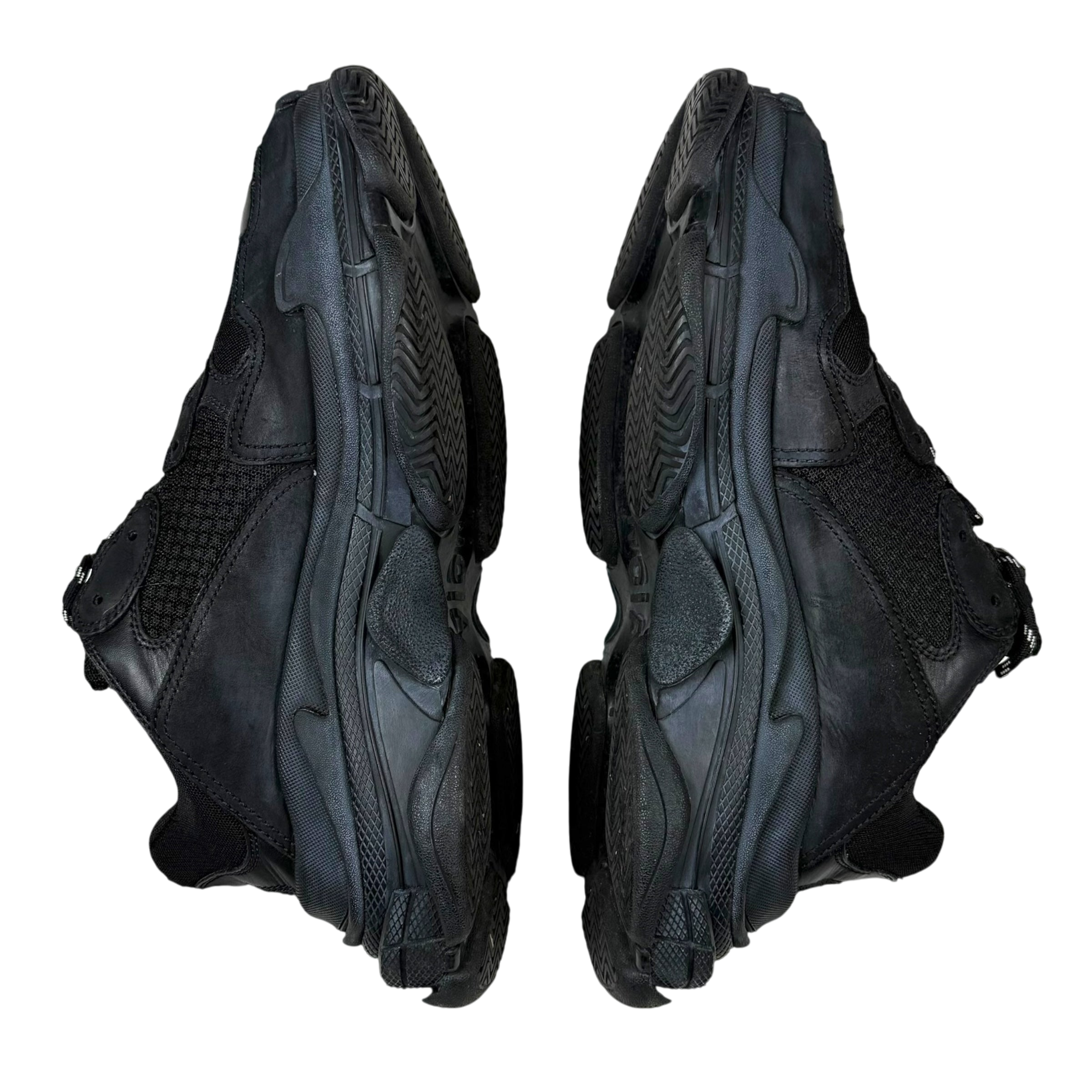 Balenciaga 2017 Triple S Pre-Distressed Triple Black (US11/UK10/EU44)
