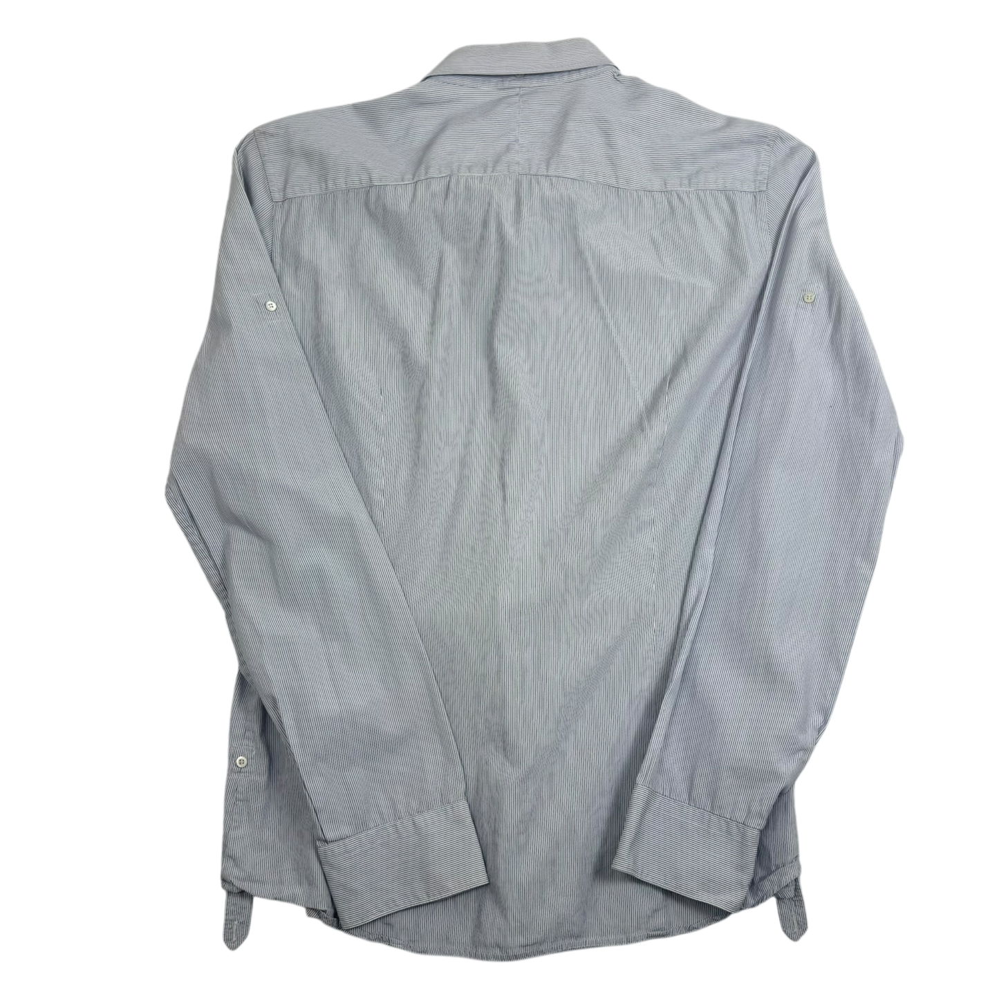 Neil Barret Double Pocket Pinstripe Shirt Blue/White (Fits S-M)