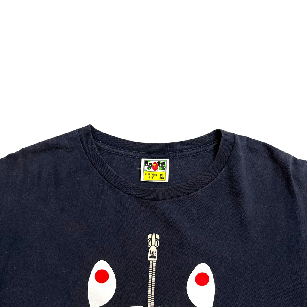 BAPE (A Bathing Ape) Shark T-Shirt Navy (Fits L-XL)
