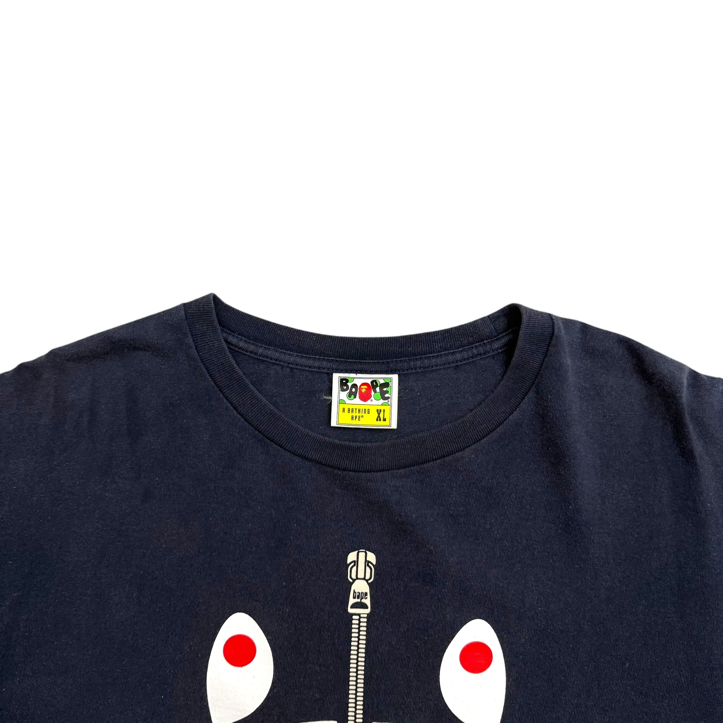 BAPE (A Bathing Ape) Shark T-Shirt Navy (Fits L-XL)