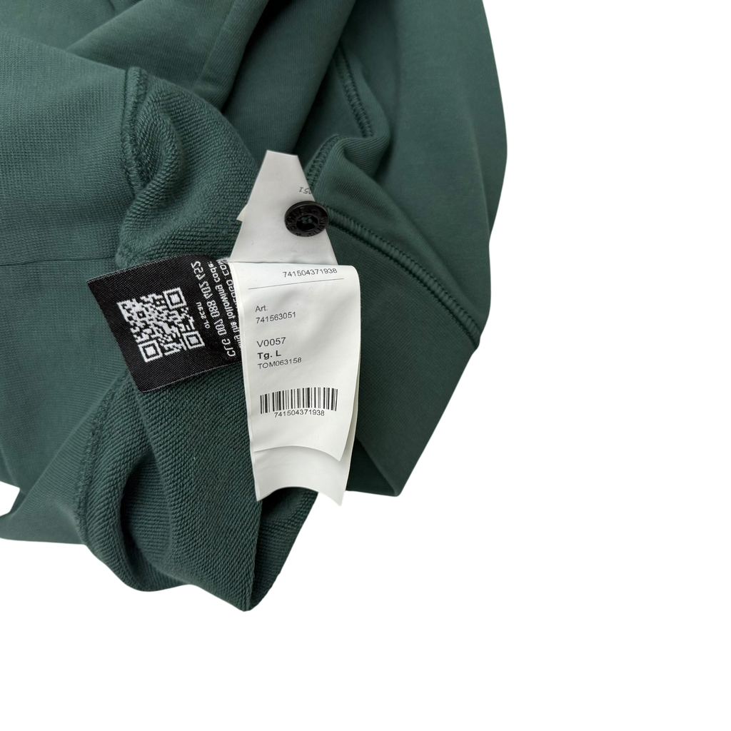 Stone Island Garment-Dyed Crewneck Sweatshirt ‘Petrol Green’ (Fits M-L)