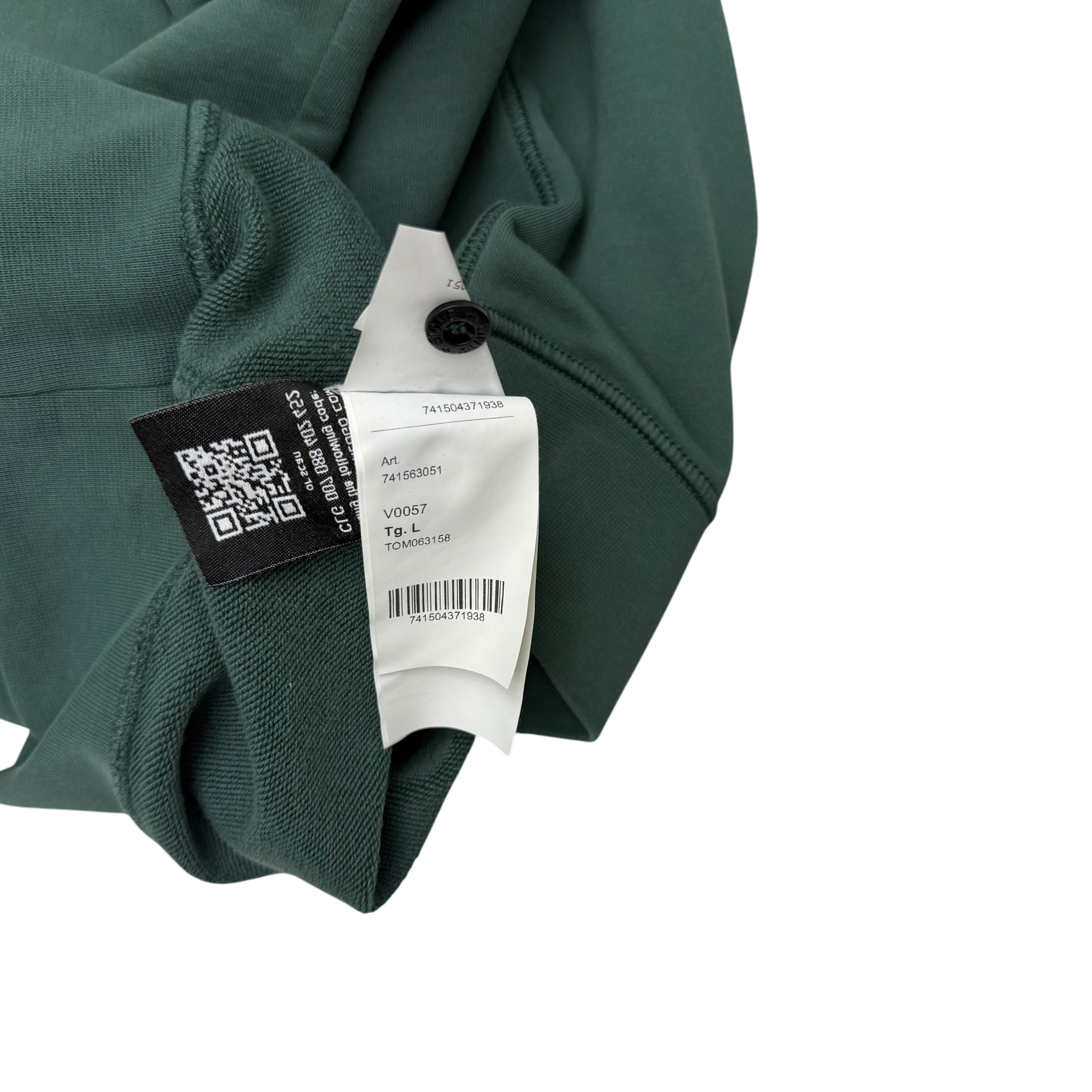 Stone Island Garment-Dyed Crewneck Sweatshirt ‘Petrol Green’ (Fits M-L)