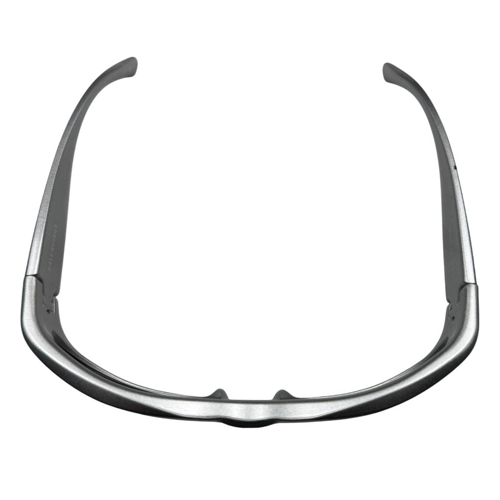 Balenciaga Swift Oval Sunglasses Silver