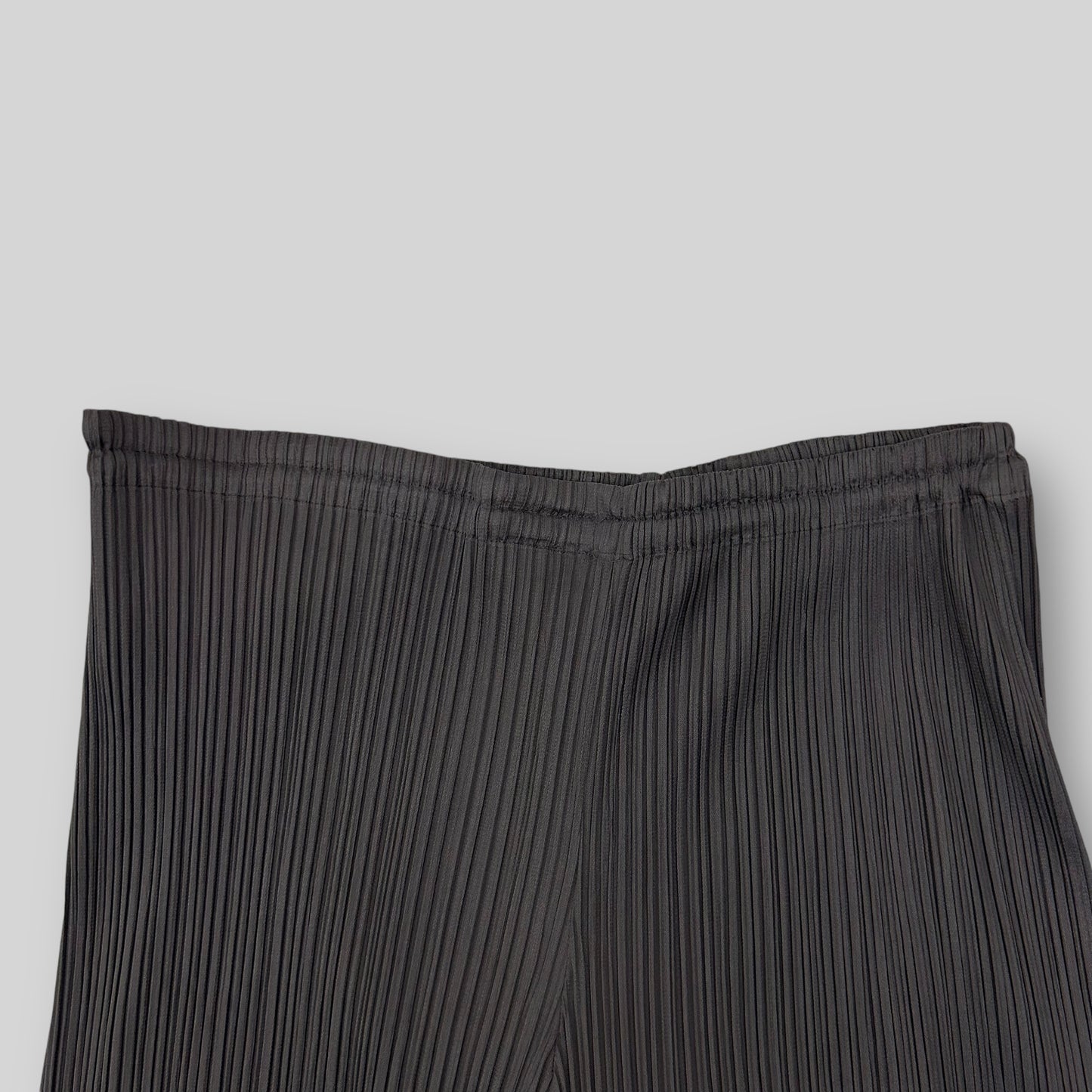 Vintage Issey Miyake Pleats Please Straight Leg Pants Charcoal (Fits 30”)