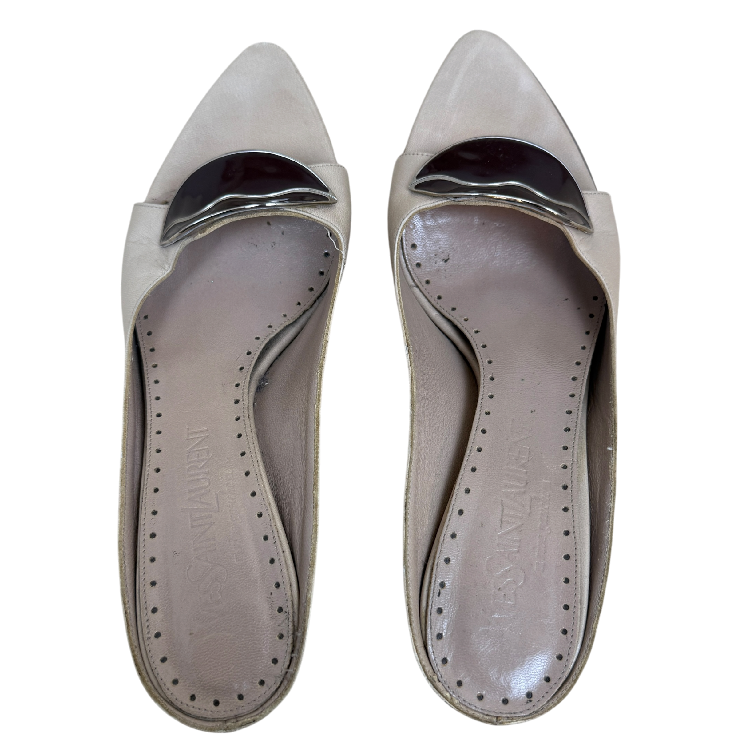 Saint Laurent Tom Ford Era SS2003 Rive Gauche Sandals Taupe (Size EU37)