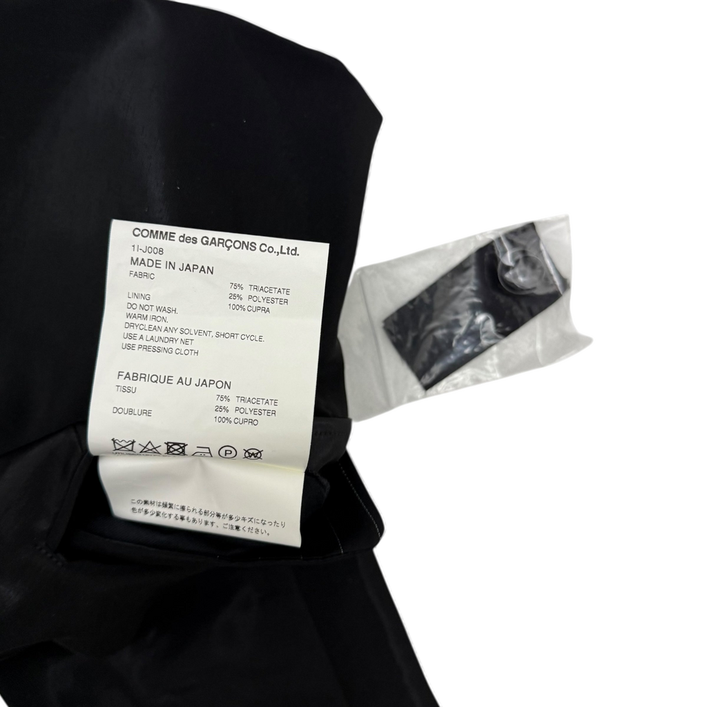 Comme Des Garçons BLACK SS20 Triacetate Blazer Black (Fits M)