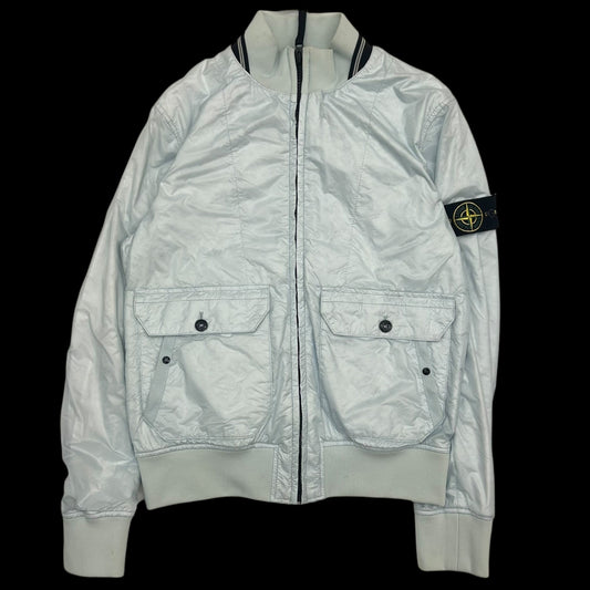 SS2011 Stone Island Rip Stop Bomber Jacket Ice Blue (Fits S/M)