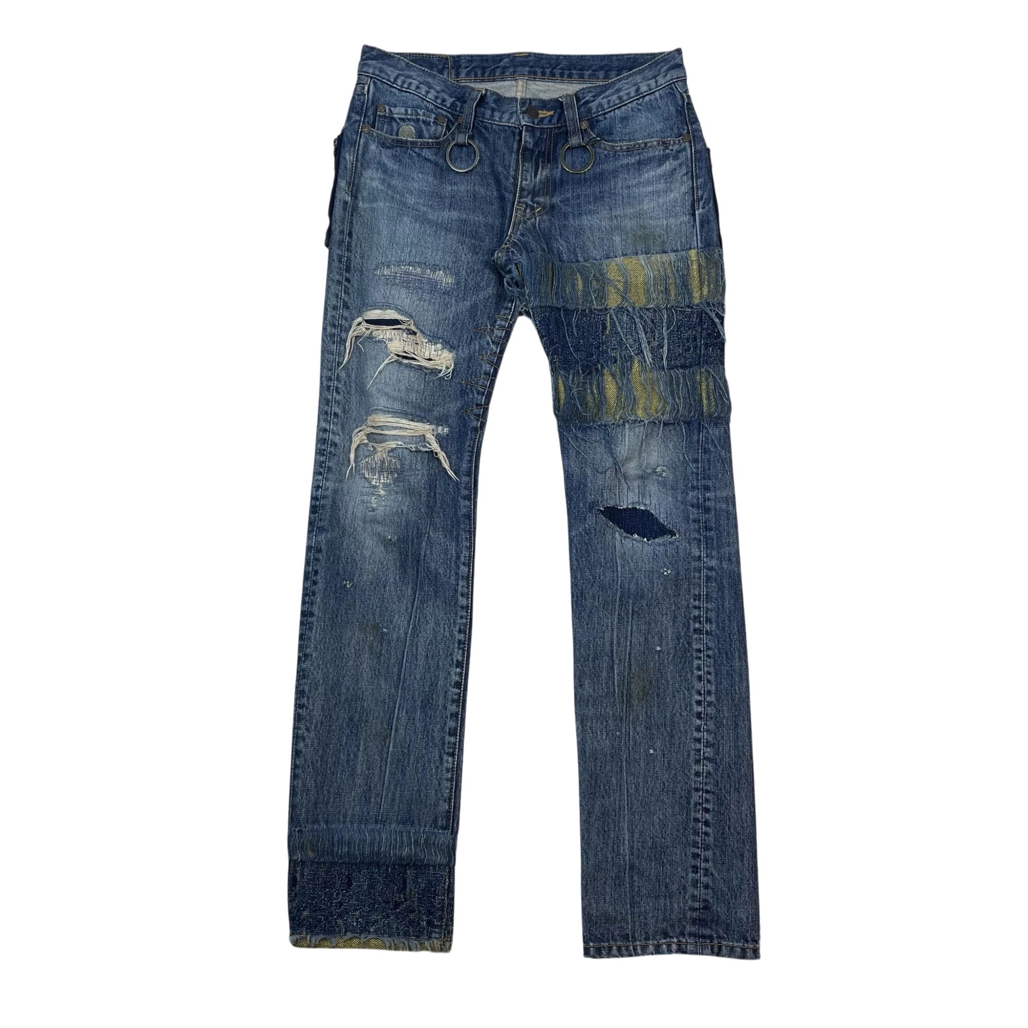 Mastermind MMJ 2009 Ace High Distressed Denim Jeans (Size XS)