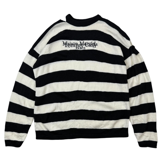 Maison Margiela x Tommy Cash Striped Sweatshirt Black / White (One Size)