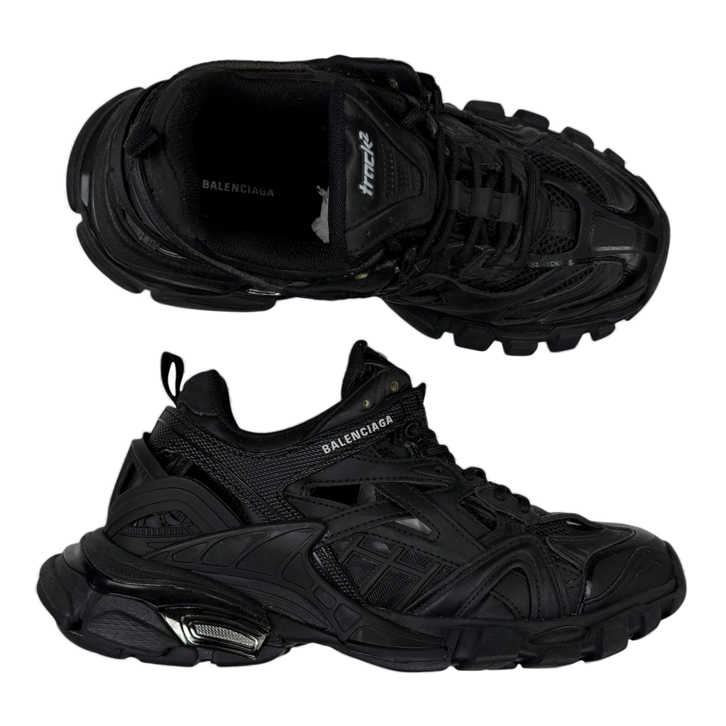 Balenciaga Track.2 Open Womens Sneaker Black (US9 womens/UK6)