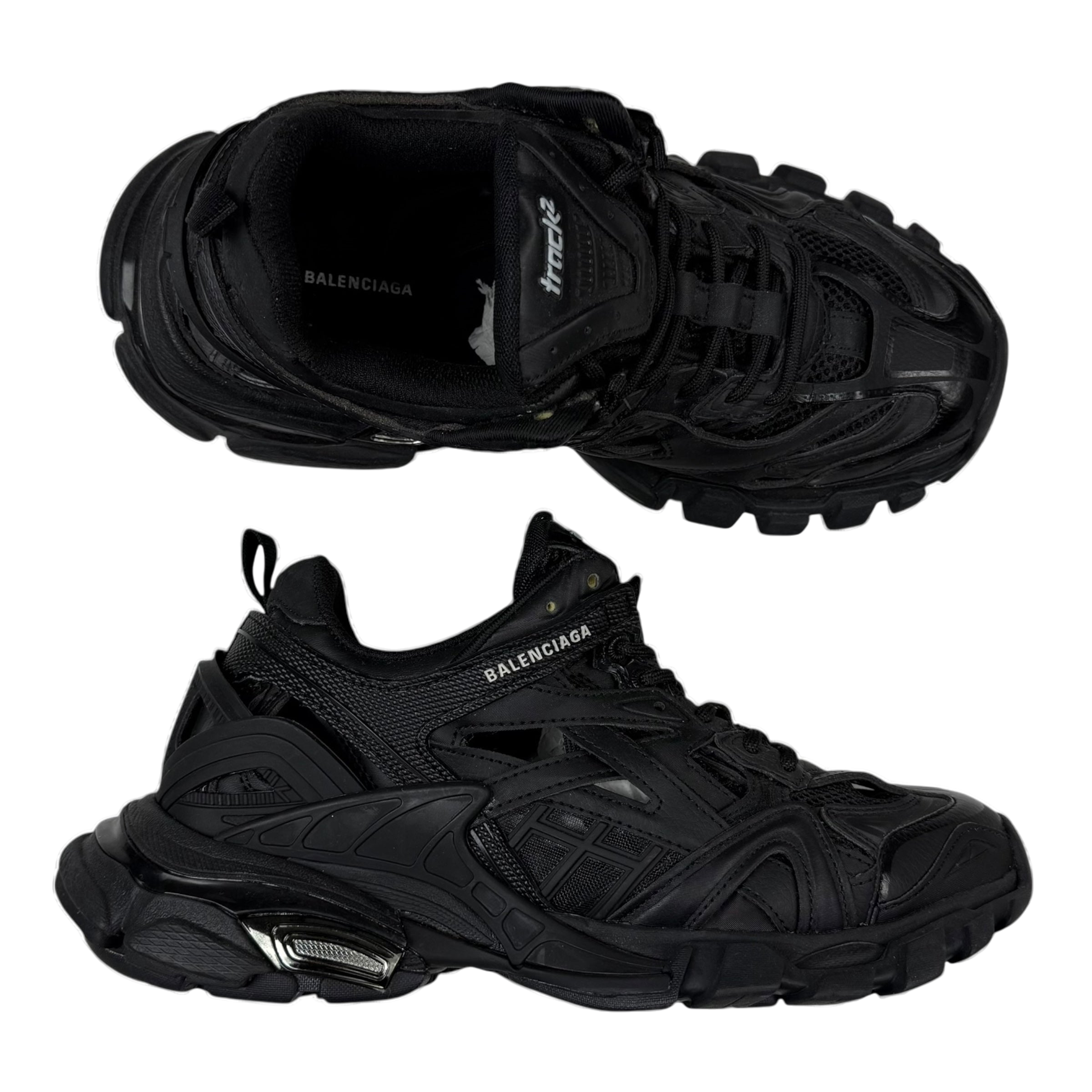 Balenciaga Track.2 Open Womens Sneaker Black (US9 womens/UK6)