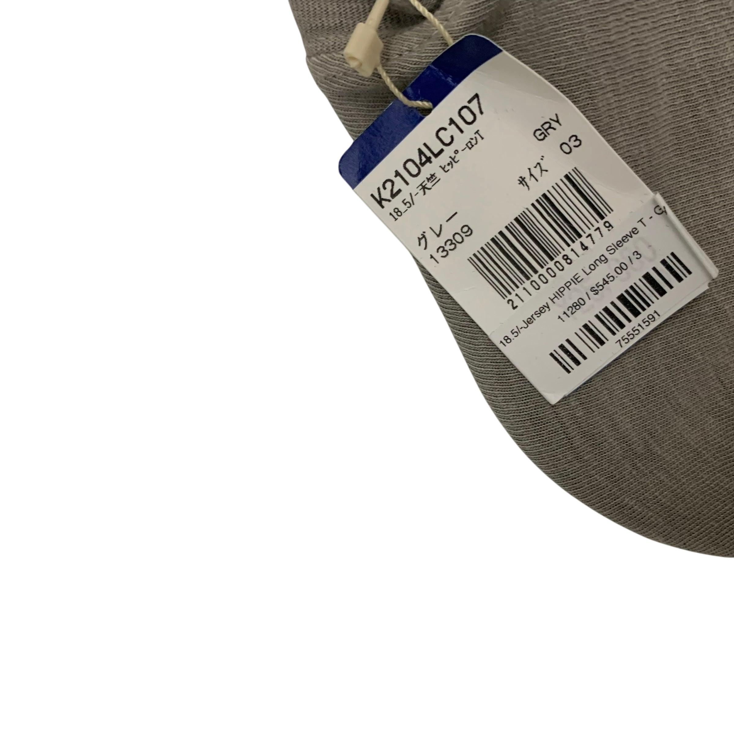 Kapital Tianzhu Hippie Ron Long-Sleeve T-Shirt Grey