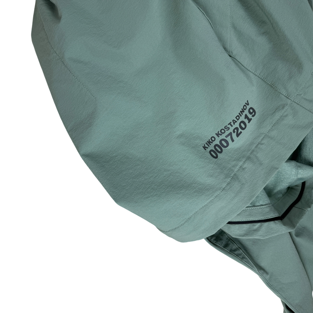 Kiko Kostadinov x ASICS SS19 Poncho Detachable Hooded Jacket Mint/Duck Egg (Size M)