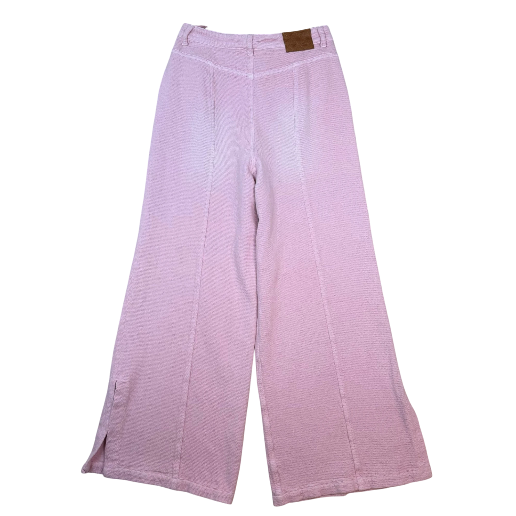 Chanel SS19 ‘By the Sea’ Wide Leg Belted Pants Pink (Size 38)