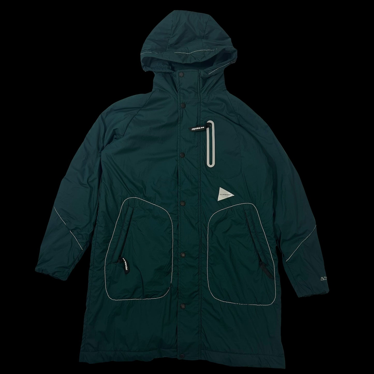 And Wander PrimaLoft Coat Green (Fits S/M)