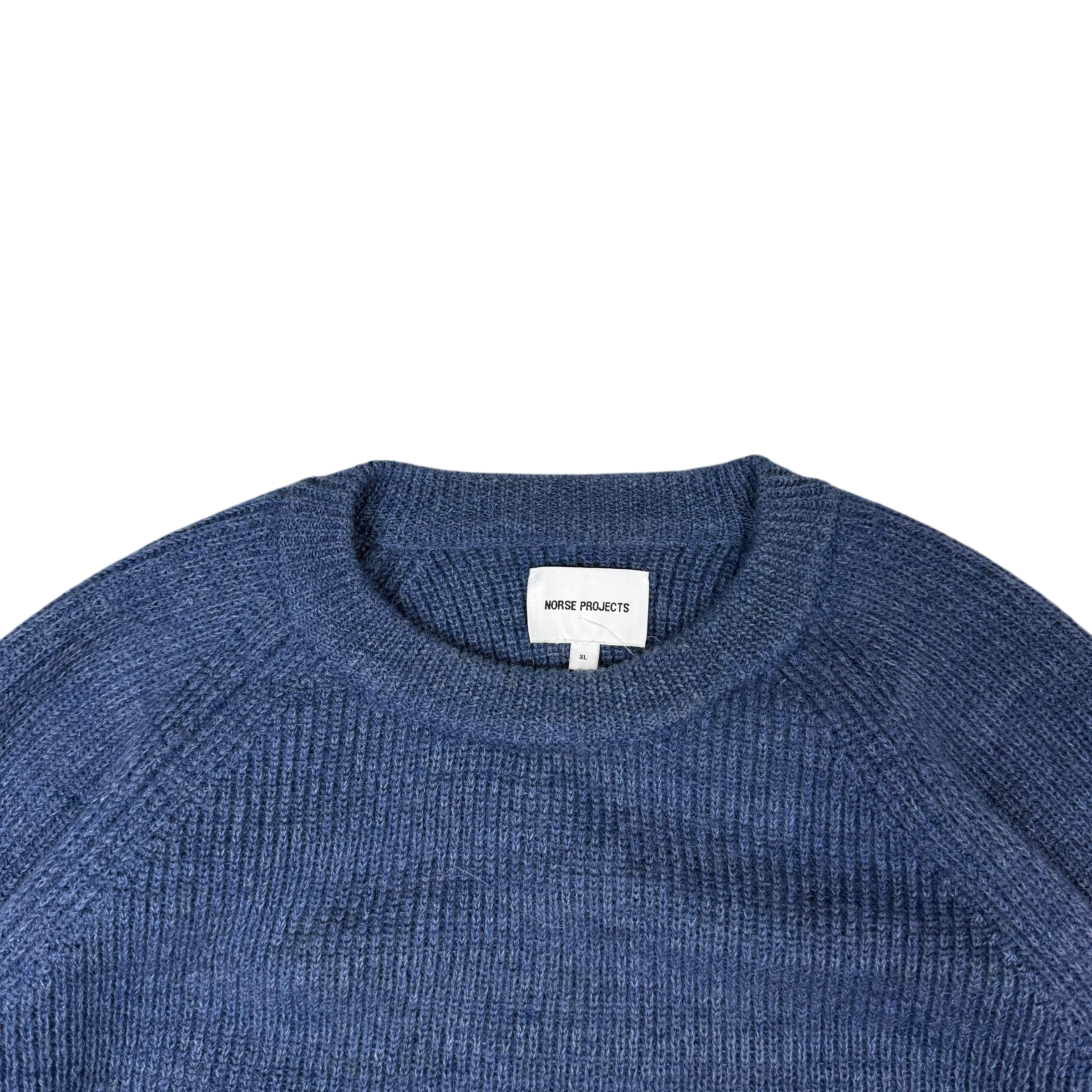 Norse Projects Roald Cotton Wool Sweatshirt Calcite Blue (Size XL)