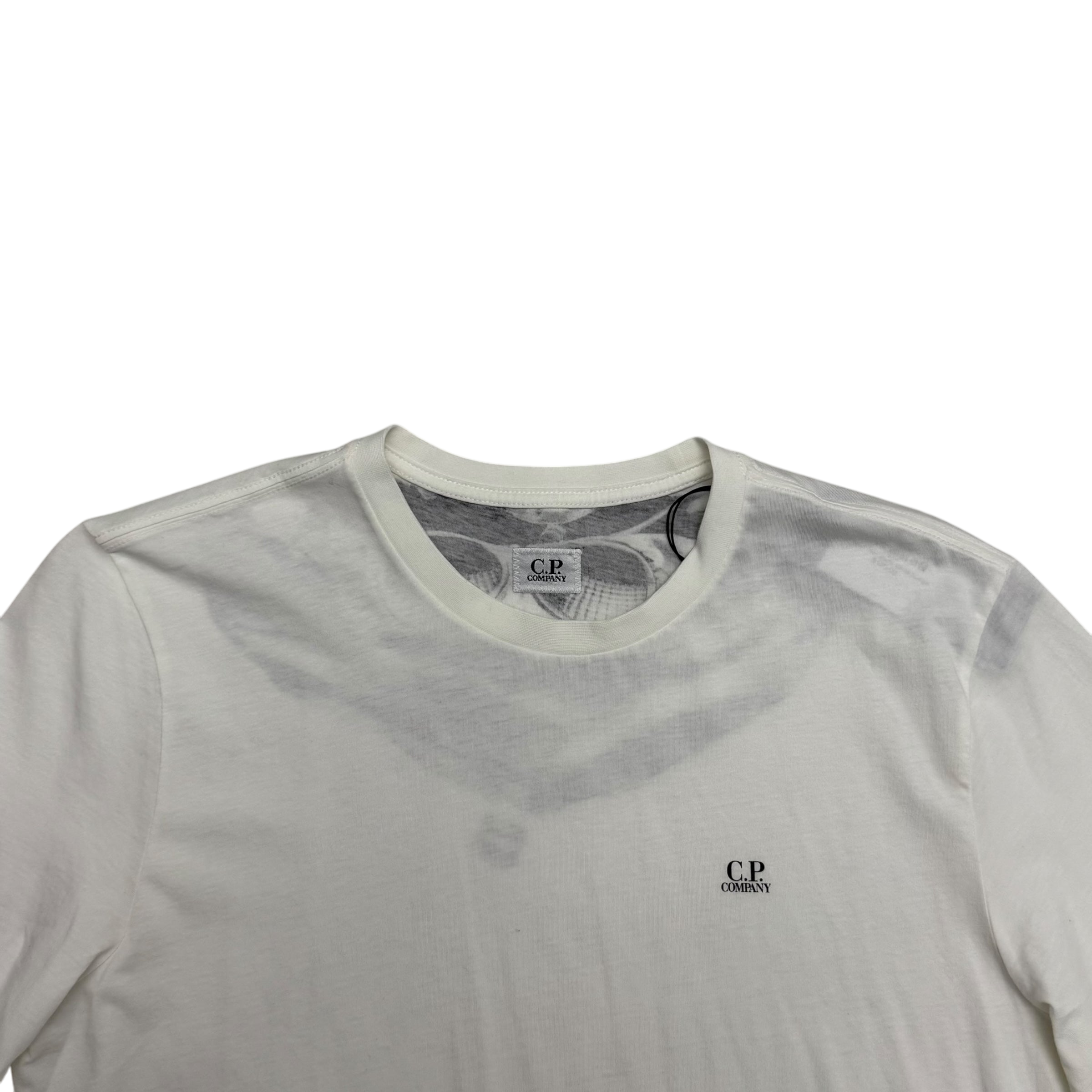 C.P. Company Goggle Print T-shirt ‘Gauze White’ (Fits M)