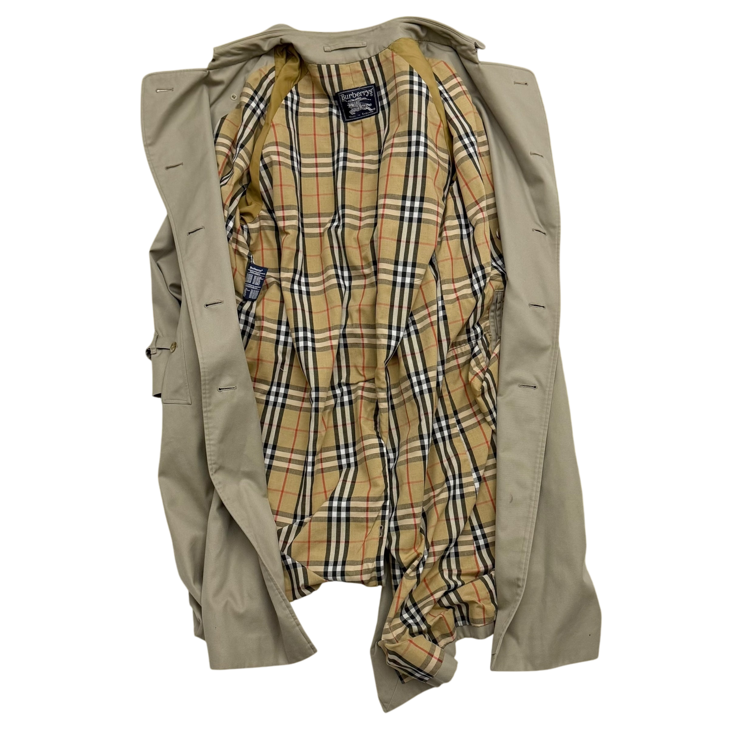 Burberry Vintage Trench Coat Beige ( Fits L-XL)