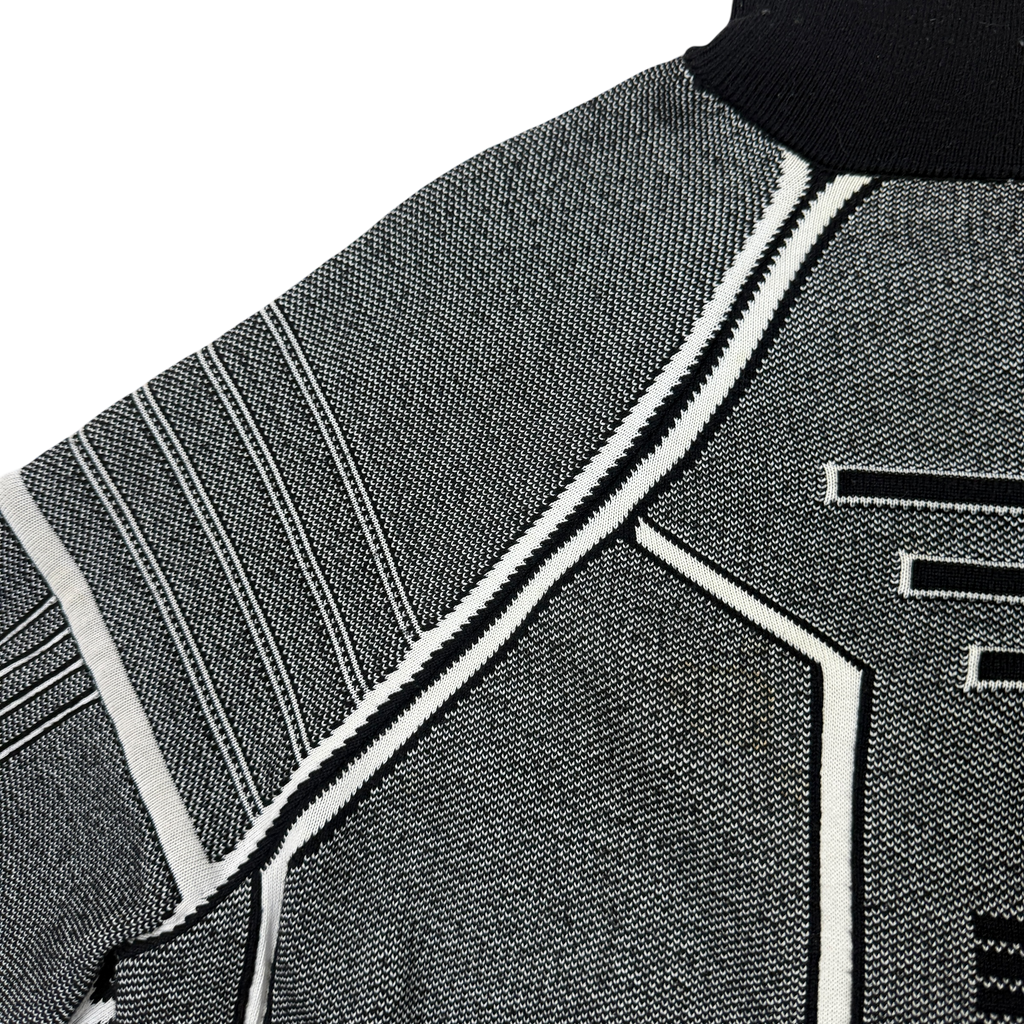 Dior Homme x Hajime Sorayama Technical Wool Turtleneck Sweatshirt Black/Grey (Size XL)