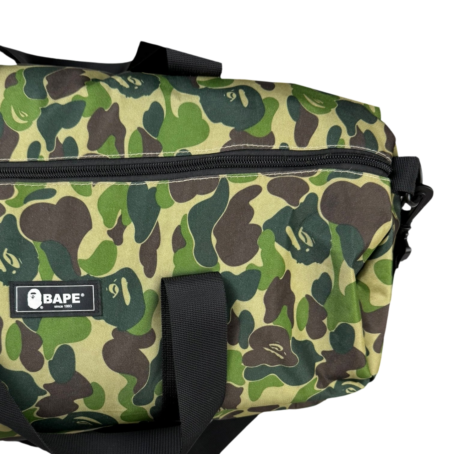 BAPE (A Bathing Ape) ABC Camo Duffle Bag